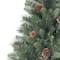 4.5ft. Pre-Lit Brookdale Fir Artificial Potted Christmas Tree, Color Changing T5 LED Lights